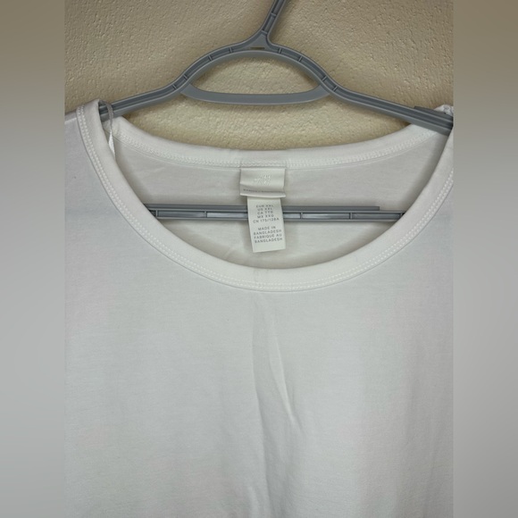 H&M Women’s Basic White TShirt Size XXL NWOT - Picture 3 of 9